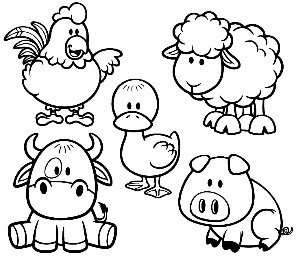 Desenhos para colorir de animais 