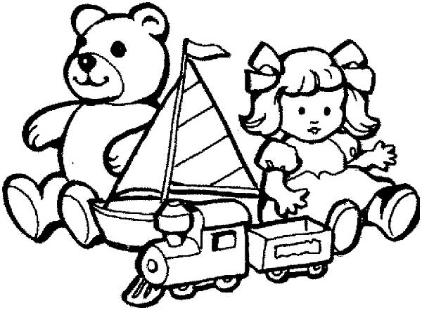 Desenho de brinquedos para colorir: Com o melhor preço